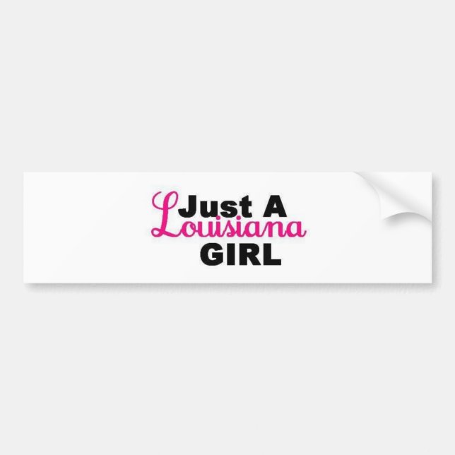 Louisiana Girl 2 Bumper Sticker (Front)