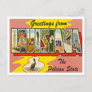 Louisiana Greetings From US States Postcard