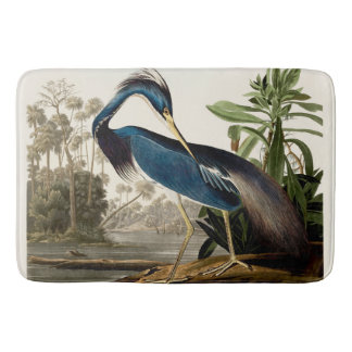 Louisiana Heron, 1834, From the Birds of America Bath Mat