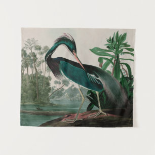 Louisiana Heron Birds of America Audubon Print Tapestry