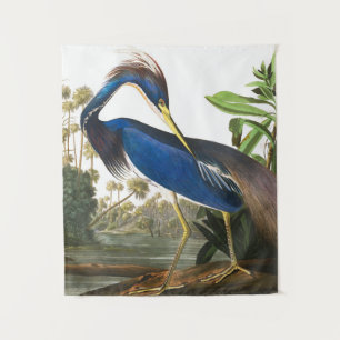 Louisiana Heron by John James Audubon Tapestry