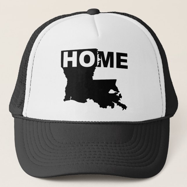 Louisiana Home Away From State Ball Cap Hat (Front)