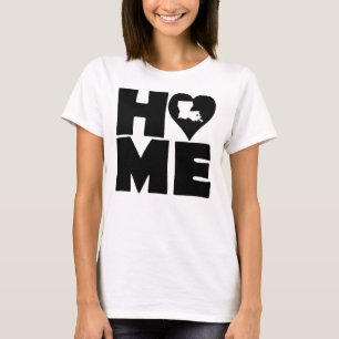 Louisiana Home Heart State Tees T-Shirt