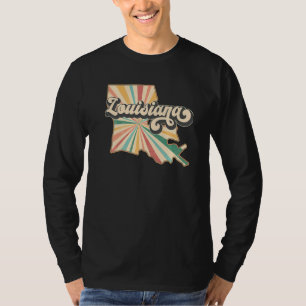 Louisiana Home State US Vintage Retro Country Patr T-Shirt