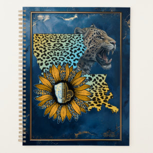 Louisiana Jaquar Pride Leopard Sunflower Planner