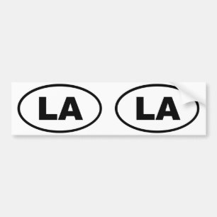Louisiana LA oval Bumper Sticker