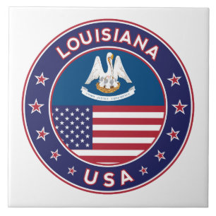 Louisiana, Louisiana phone case, sticker, bag Ceramic Tile