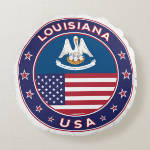 Louisiana, Louisiana phone case, sticker, bag Round Cushion