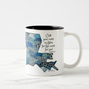 Louisiana Love Series Two-Tone Coffee Mug