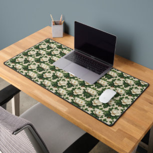 Louisiana Magnolia Blossom - Southern Elegance Desk Mat