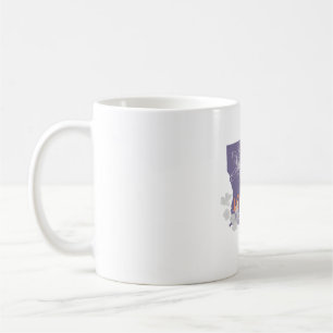 Louisiana magnolia flower state logo coffee mug