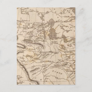 Louisiana Map by Arrowsmith Postcard