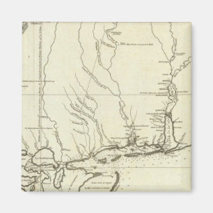 Louisiana Map Magnet