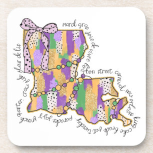 Louisiana Mardi Gras Bourbon Street Carnival  Coaster