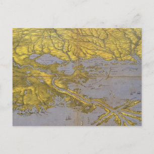 Louisiana, Mississippi, and Alabama Postcard