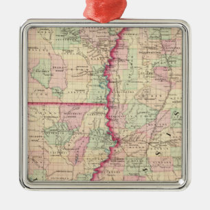 Louisiana, Mississippi Metal Tree Decoration