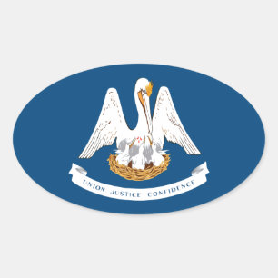 Louisiana Oval Sticker