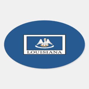 Louisiana Oval Sticker