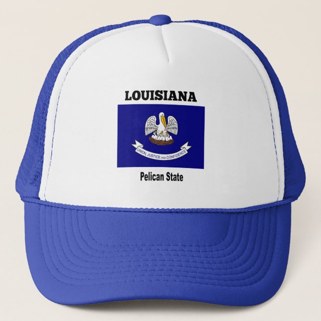 Louisiana, Pelican State, Trucker Hat (Front)