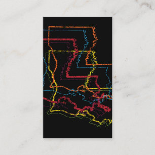 louisiana pride blur business card