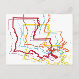 louisiana pride blur postcard