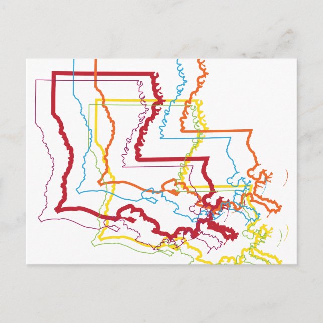 louisiana pride blur postcard (Front)