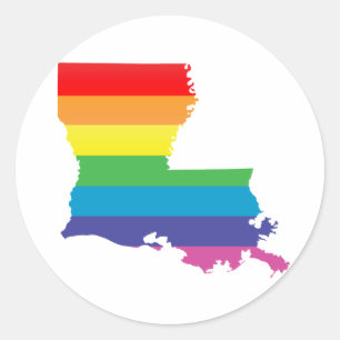 louisiana pride. classic round sticker
