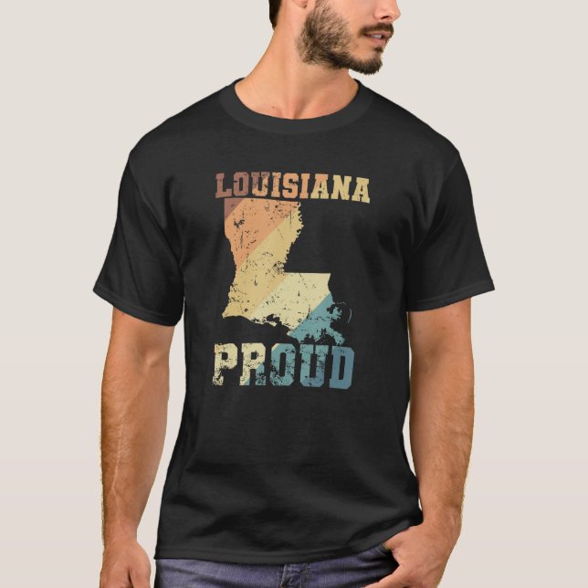 Louisiana Proud USA America T-Shirt (Front)