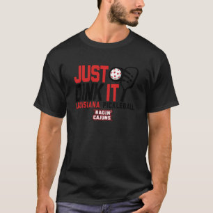 Louisiana Ragin' Cajuns Pickleball Dink Grey T-Shirt