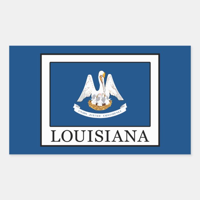 Louisiana Rectangular Sticker (Front)