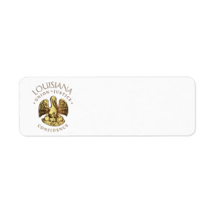 Louisiana Return Address Label