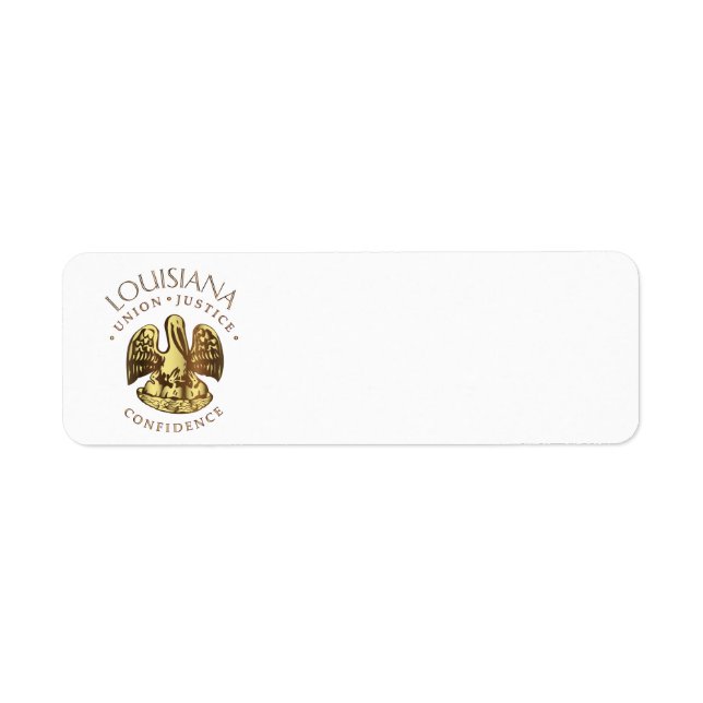 Louisiana Return Address Label (Front)