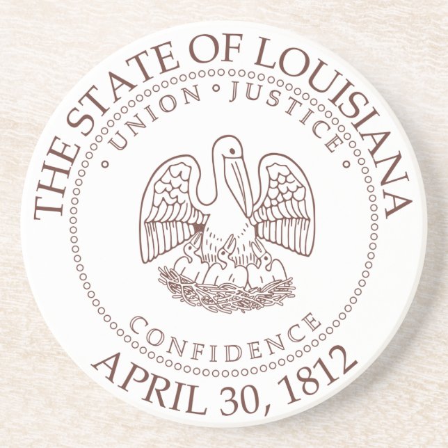 Louisiana sign coaster (Front)