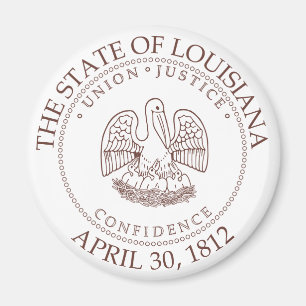 Louisiana sign magnet