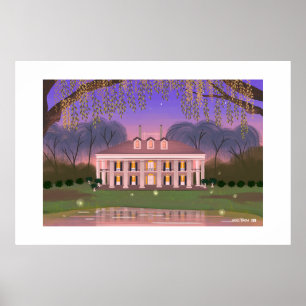 Louisiana Southern Mansion House Large Print