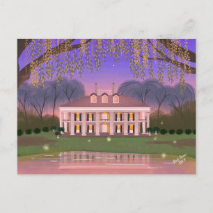 Louisiana Southern Mansion House Postcard