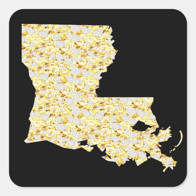 LOUISIANA SQUARE STICKER (Front)