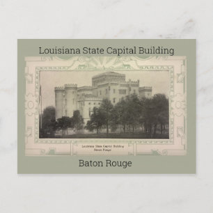 Louisiana State Capital Building Postcard (1908)