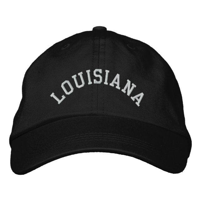 Louisiana State Embroidered Embroidered Hat (Front)