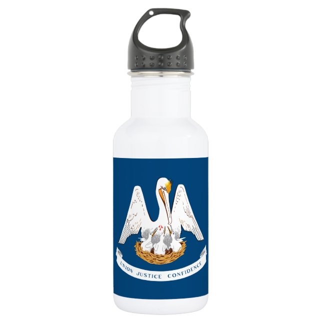 Louisiana State Flag 532 Ml Water Bottle (Front)