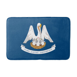 Louisiana State Flag Bath Mat