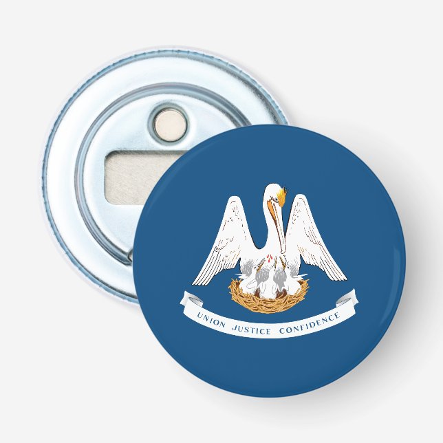 Louisiana State Flag Bottle Opener (Front)