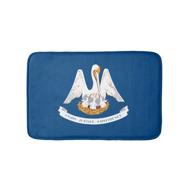 Louisiana State Flag Design Bath Mat (Front)