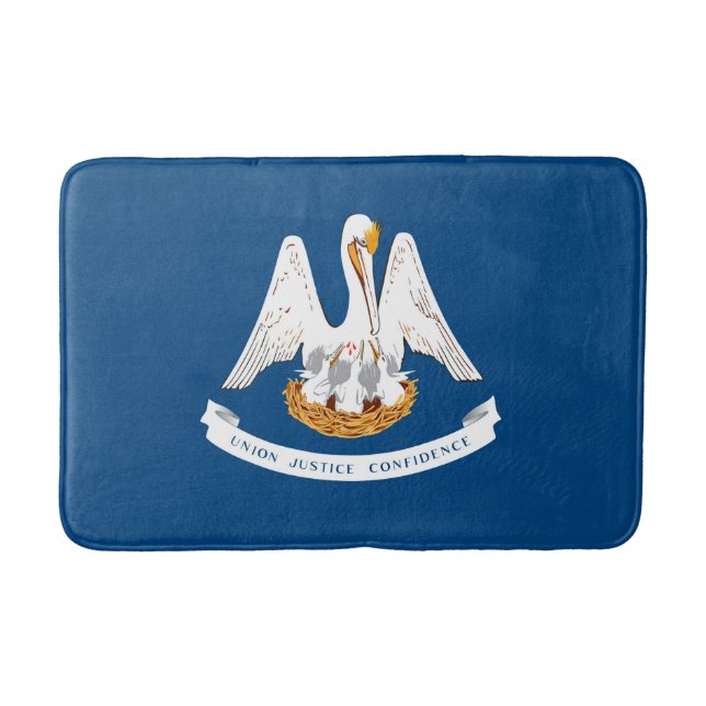 Louisiana State Flag Design Bath Mat (Front)
