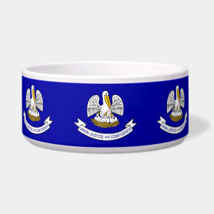 Louisiana State Flag Pet Bowl
