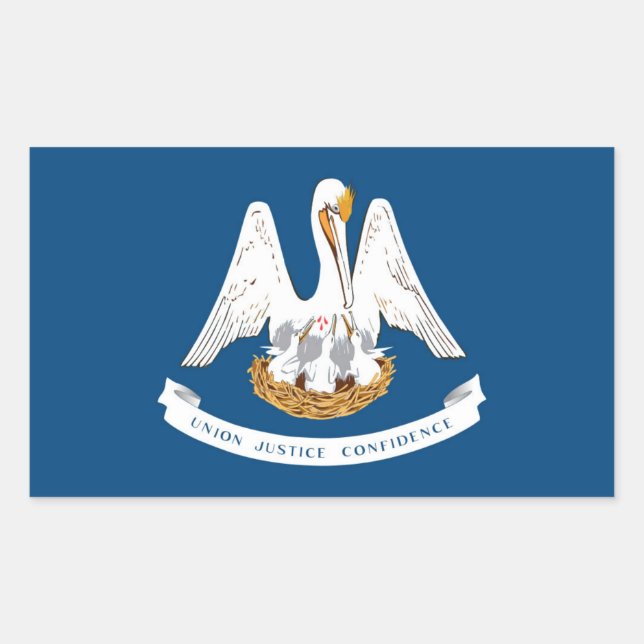 Louisiana State flag Rectangular Sticker (Front)