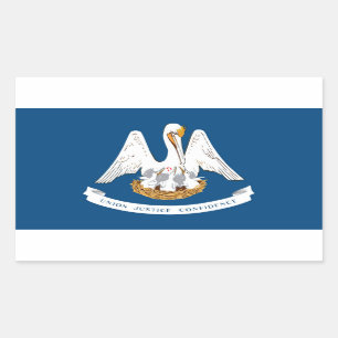 Louisiana State flag Rectangular Sticker