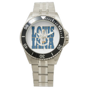 Louisiana state flag text watch