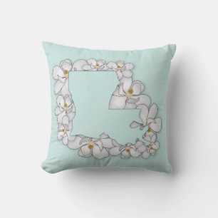 Louisiana State Flower - Magnolia Cushion
