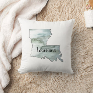 Louisiana State Illustration Painting Cushion